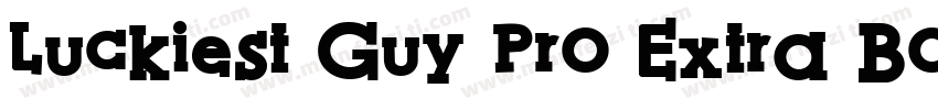 Luckiest Guy Pro Extra Bold字体转换